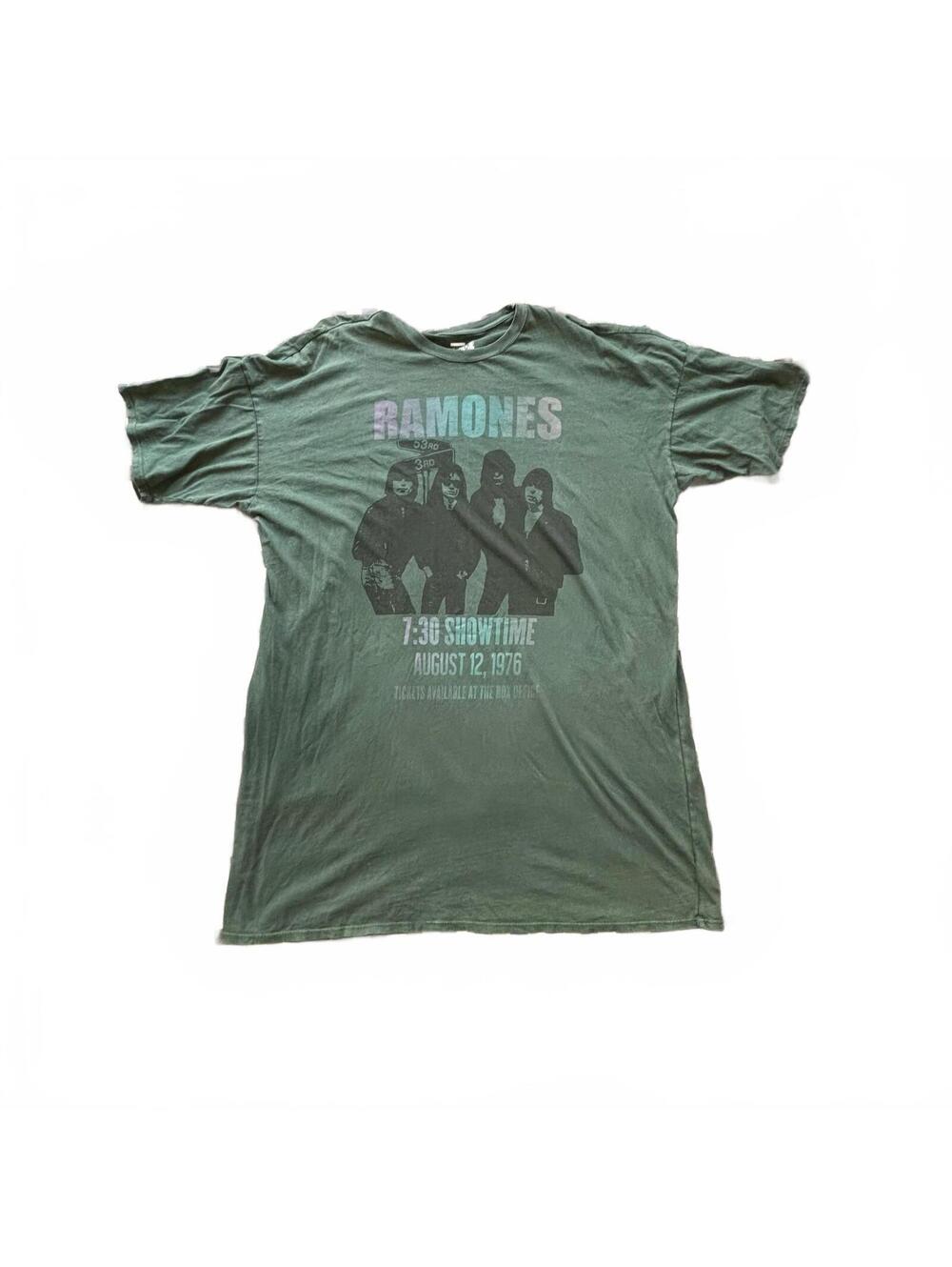 American Eagle Ramones Green T-shirt Dress